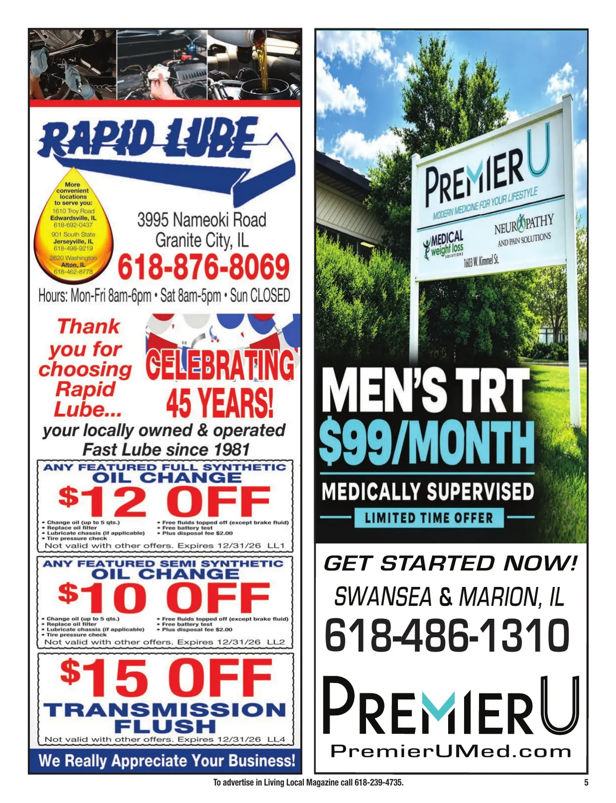 Living Local Holiday 2026, Collinsville / Maryville / Granite City edition, page 5