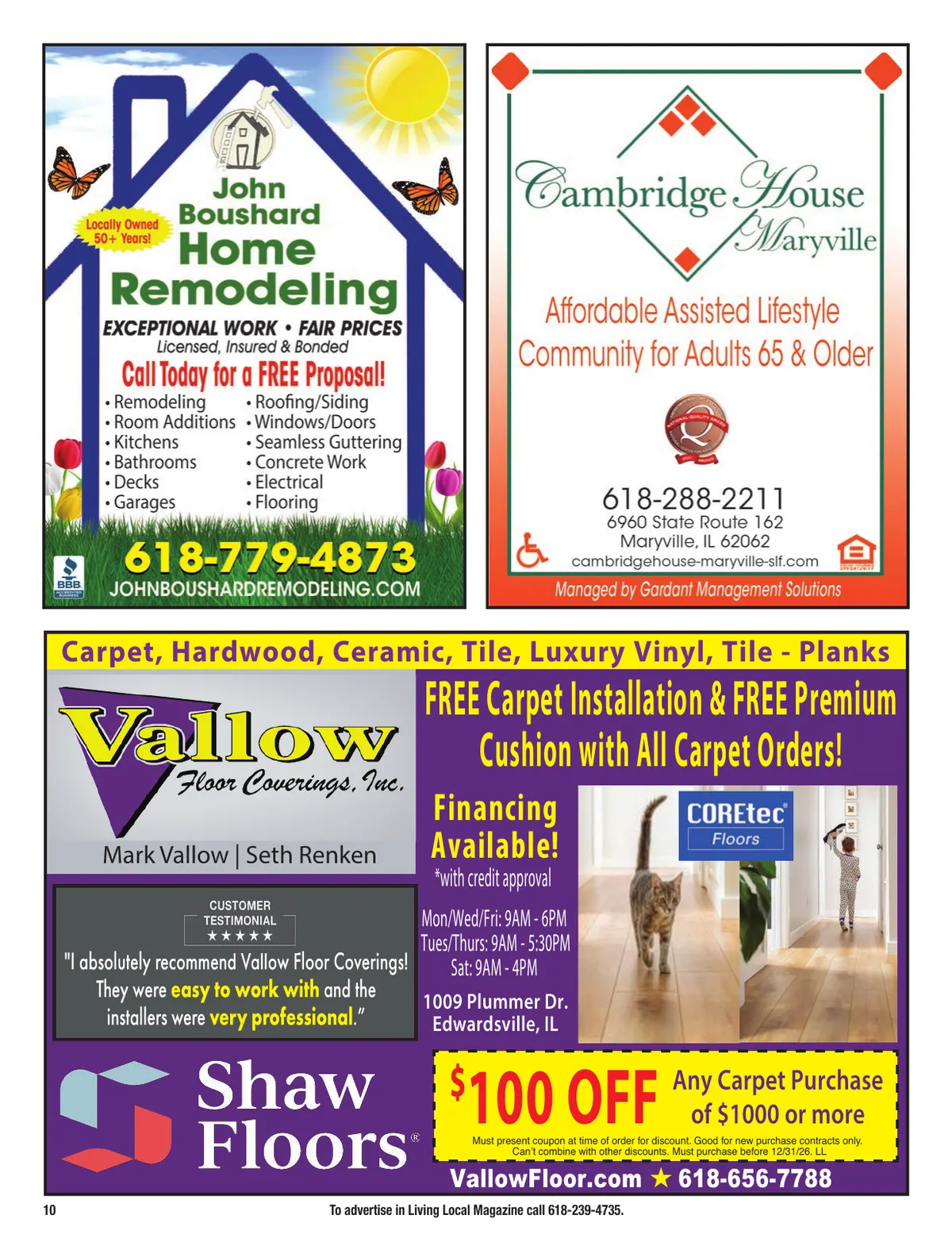 Living Local Holiday 2026, Collinsville / Maryville / Granite City edition, page 10