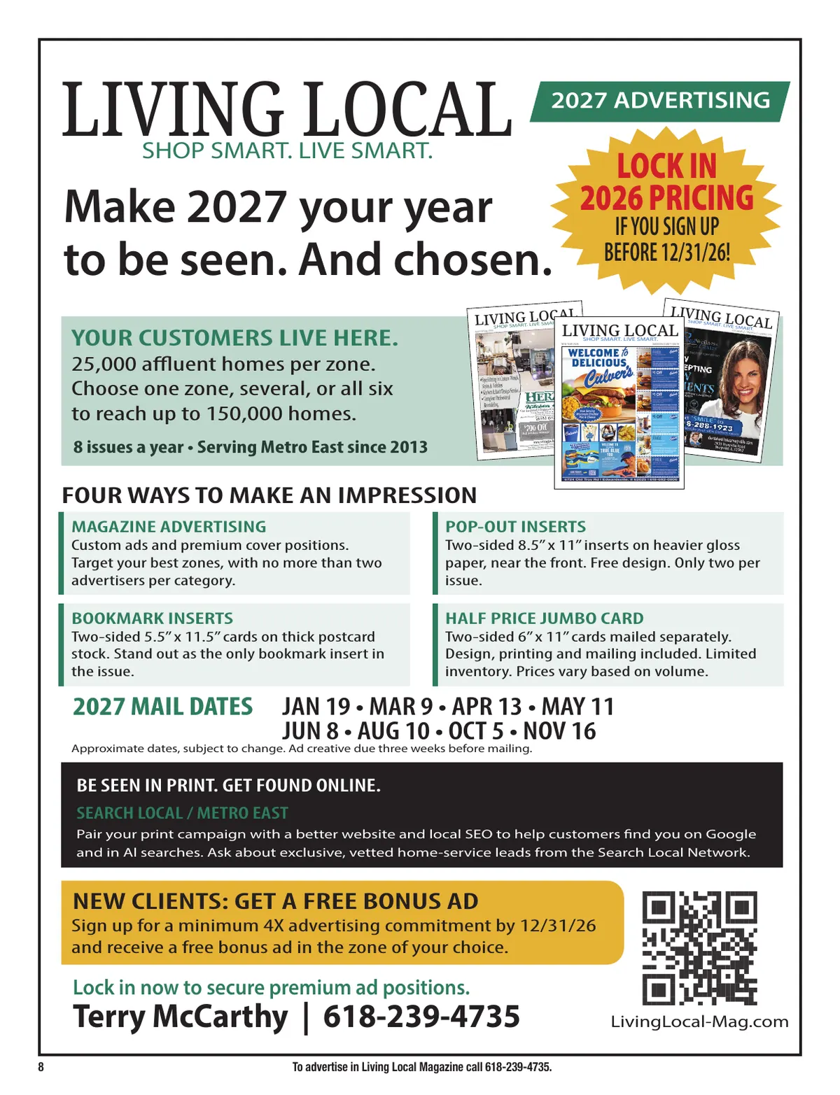 Living Local Holiday 2026, Monroe County / Randolph County edition, page 8